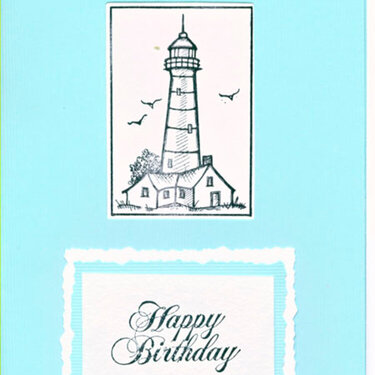 lighthouse birthday card