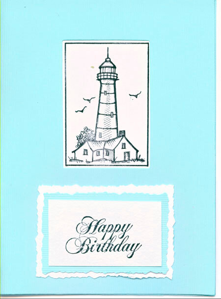 lighthouse birthday card