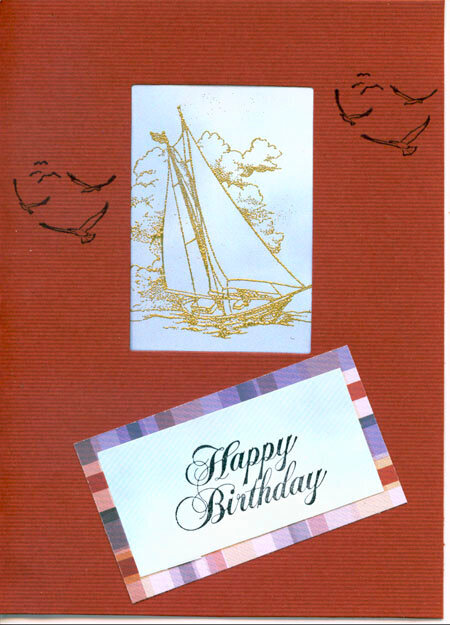 sailboat birthday card