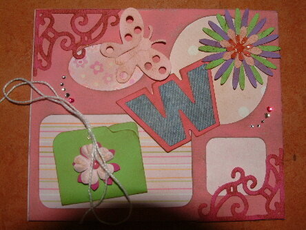 Card made form my sister in law out side