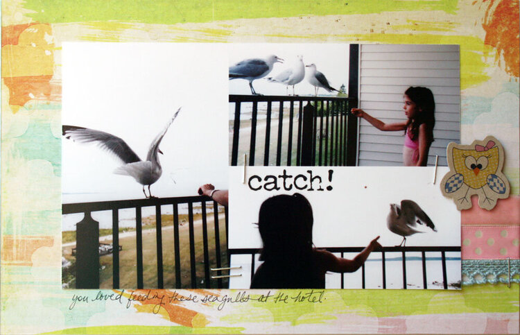 &quot;Feeding the Birds (right page)&quot; Fancy Pants Designs
