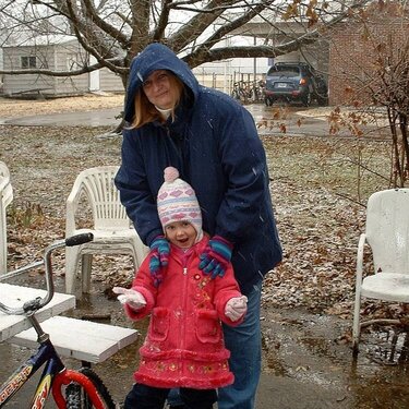 Chaeli &amp;amp; Grandma in the snow
