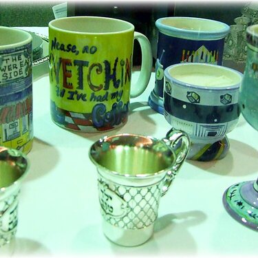 Cups, Mugs &amp; Goblets under glass