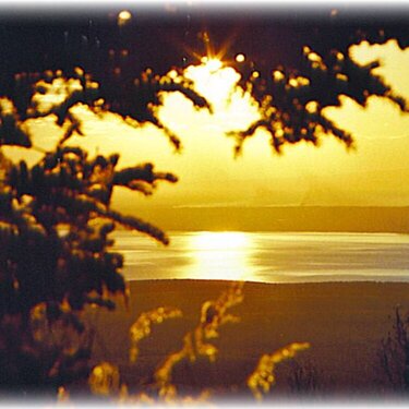 Alaskan Sunsets ~ Cook Inlet Sunset from Skyline Drive