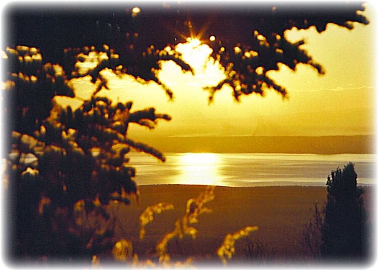 Alaskan Sunsets ~ Cook Inlet Sunset from Skyline Drive