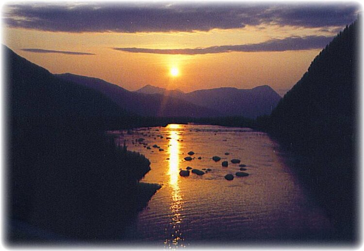 Alaskan Sunsets ~ Sunset Over Portage Creek