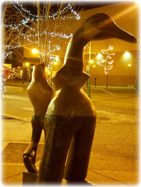 Nov 30 ~ Canadian Goose Sculpture