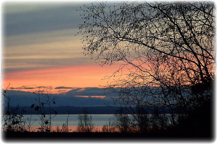 Oct 20 ~ Sunset&#039;s Glow over Cook Inlet