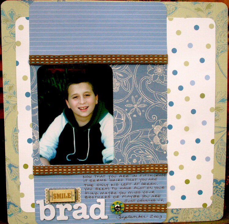 Simple Scrapping- Brad