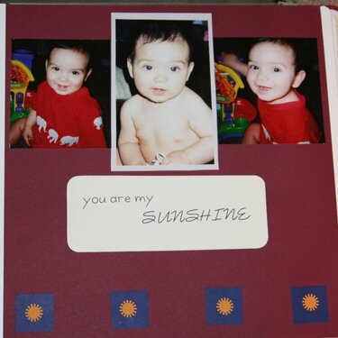You are my sunshine....