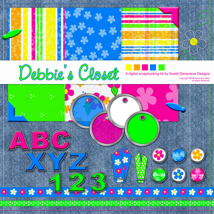 My First Digi Kit - Debbie&#039;s Closet