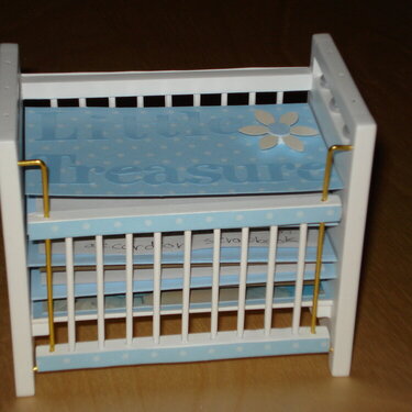 baby crib scrapbook