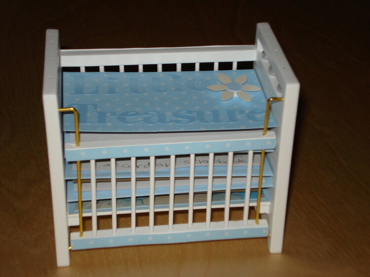 baby crib scrapbook