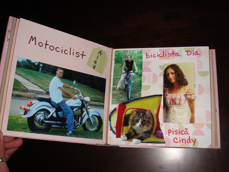 Motorcyclist, Bicyclist, Cindy the Cat