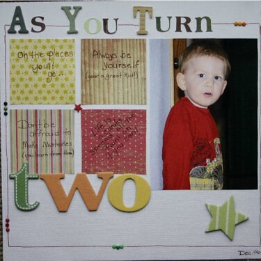 As You Turn Two