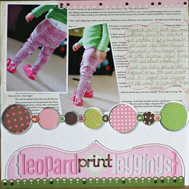 Themed Projects : leopard print leggings