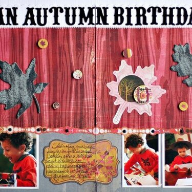 Themed Projects : autumn birthday