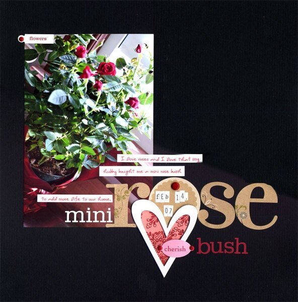 mini rose bush~as seen in Scrapbook Etc Feb/Mar 2008 Issue