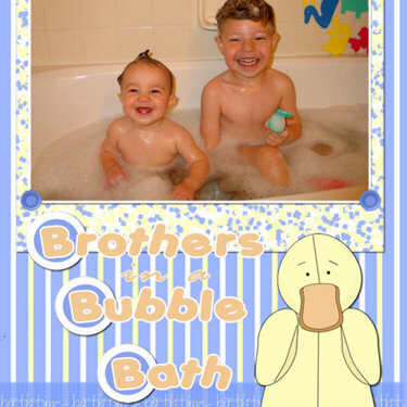 Brothers in a Bubble Bath