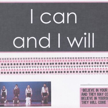 I Can and I will