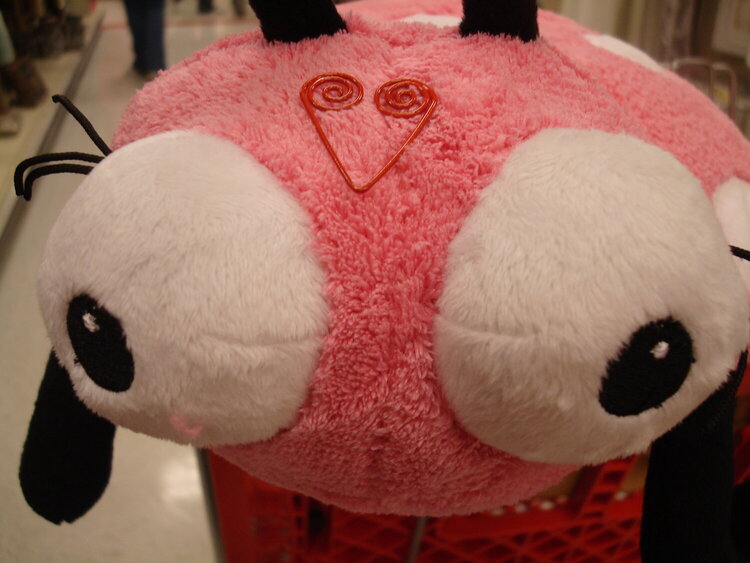 12) A Stuffed Animal other than a Bear {7pts} w/ a heart