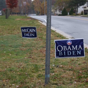 5) Presidential Campaign Sign (6pts)