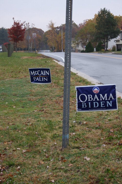 5) Presidential Campaign Sign (6pts)