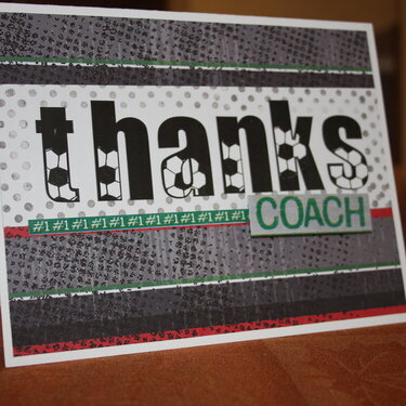 Thanks Coach