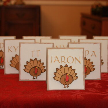 Place Cards for Thanksgiving
