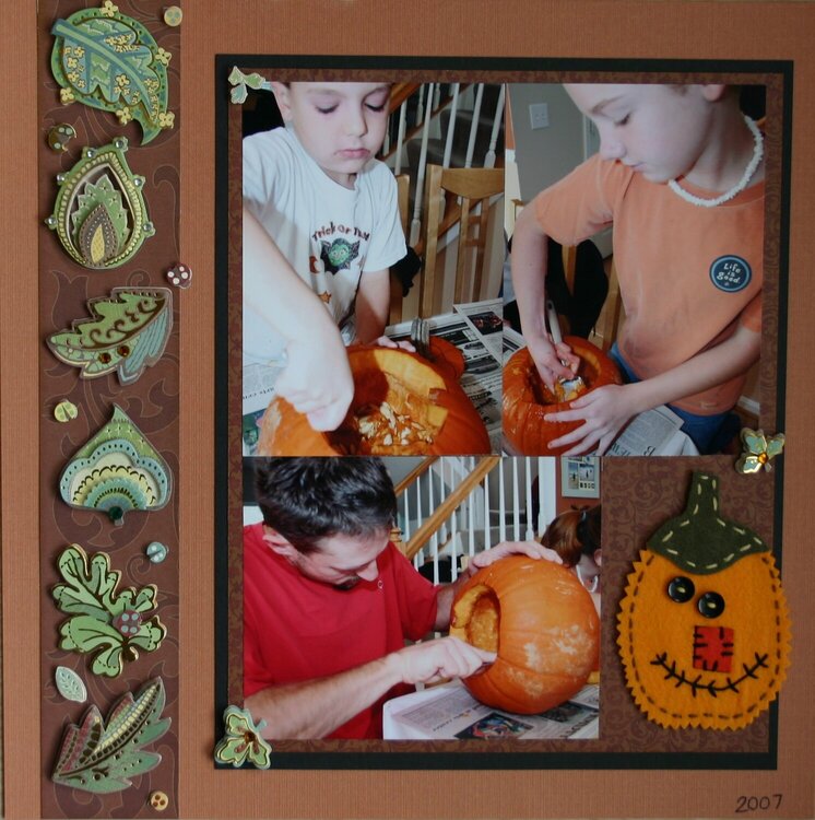 Carving Pumpkins 2007