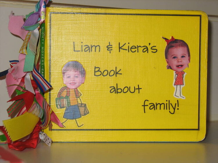 Family Book - Altered Board Book - Front Cover