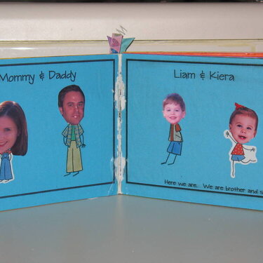 Family Book - Altered Board Book - Pages 1 &amp;amp; 2