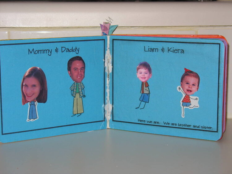 Family Book - Altered Board Book - Pages 1 &amp;amp; 2
