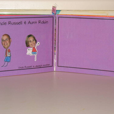 Family Book - Altered Board Book - Pages 7 &amp;amp; 8