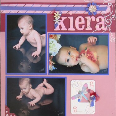 Kiera 6 months old - 1st 2 page layout, page 1
