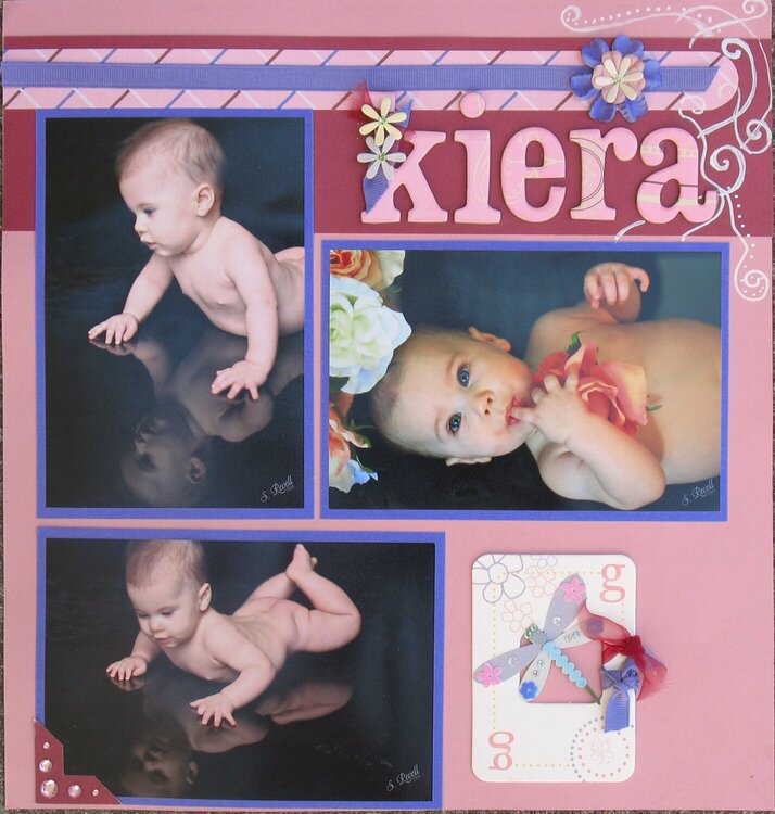 Kiera 6 months old - 1st 2 page layout, page 1