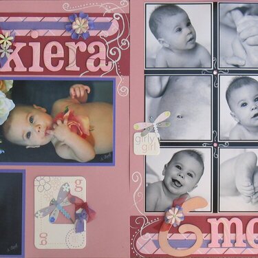 Kiera 6 months old - 1st 2 page layout, full