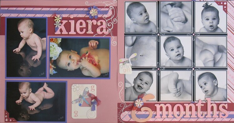 Kiera 6 months old - 1st 2 page layout, full