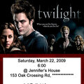 Twilight Invitation Ticket