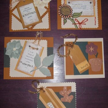 Autumn tags for swap
