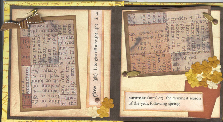 Summer Accordian Book - Page 1 and 2