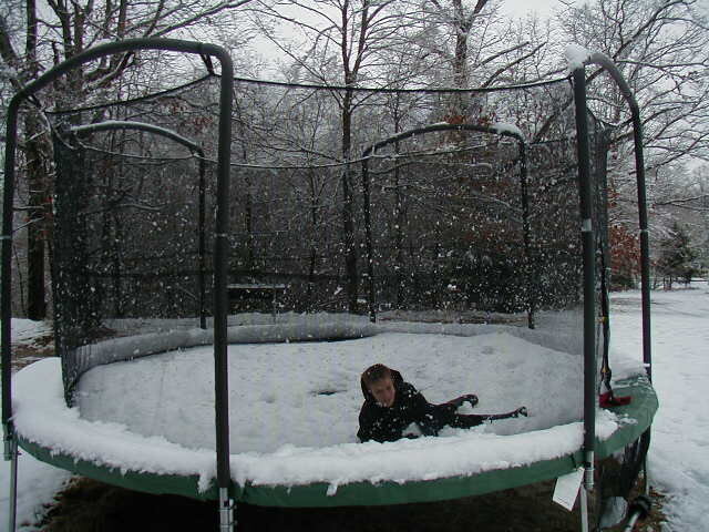 Joseph in the trampoline