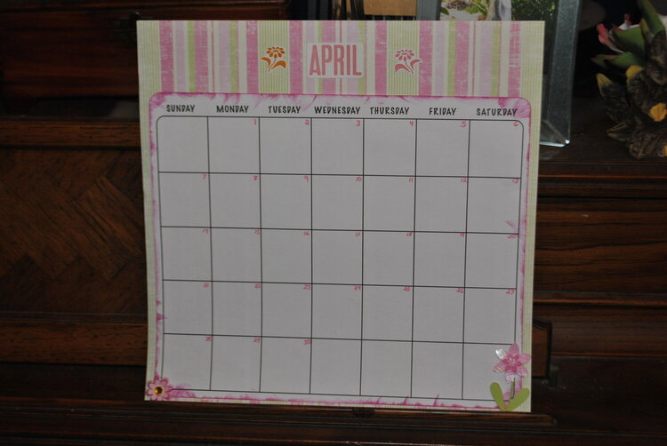 April 2013 Calendar