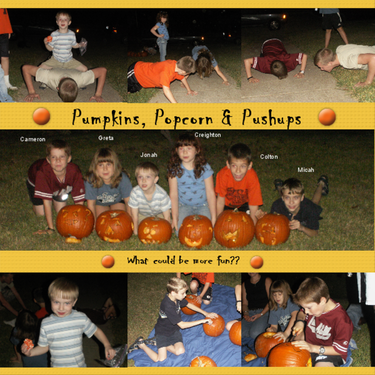 Pumpkins, Popcorn &amp; Pushups