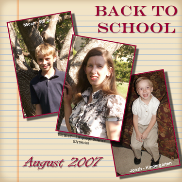 Back To School 2007-2008