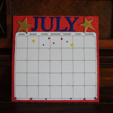 July Calendar Version 2