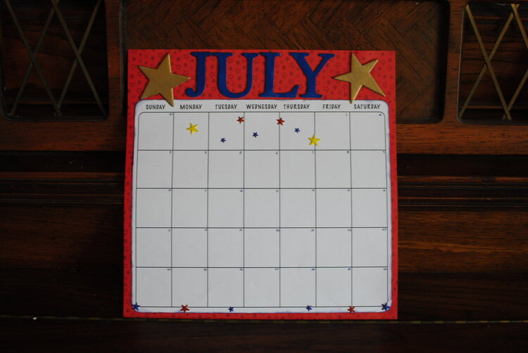 July Calendar Version 2