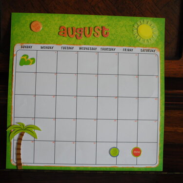 August Baby Calendar