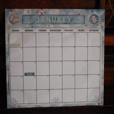 January 2012 Baby Calendar