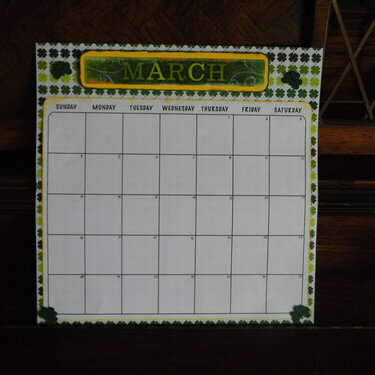 March Baby Calendar 2012